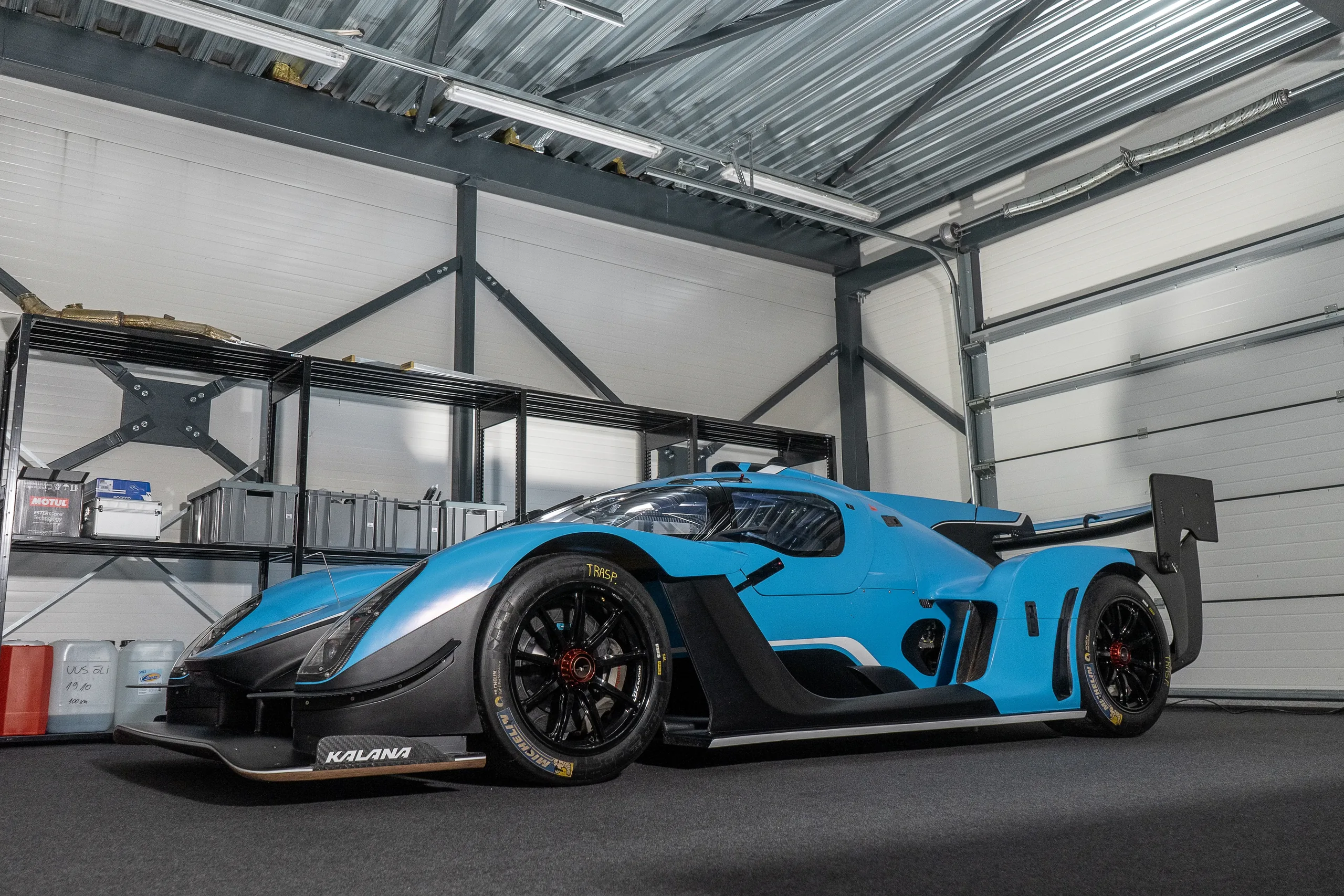 Carbon fibre monocoque under construction