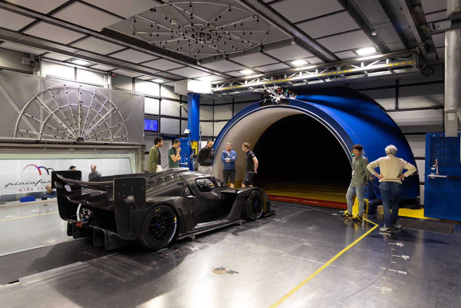 Inside the Pininfarina Wind Tunnel control room
