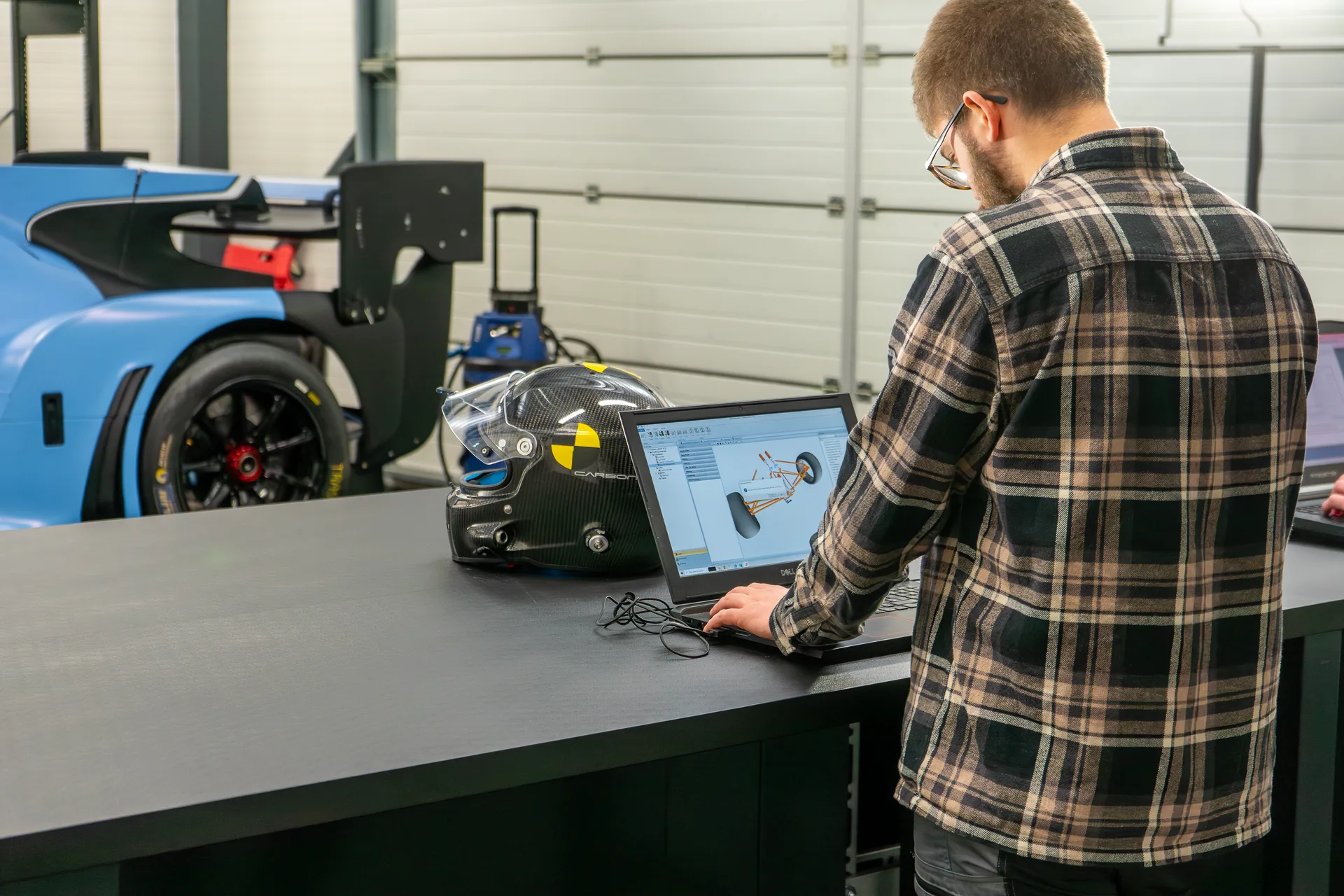Kalana at Porsche Ring during correlation testing