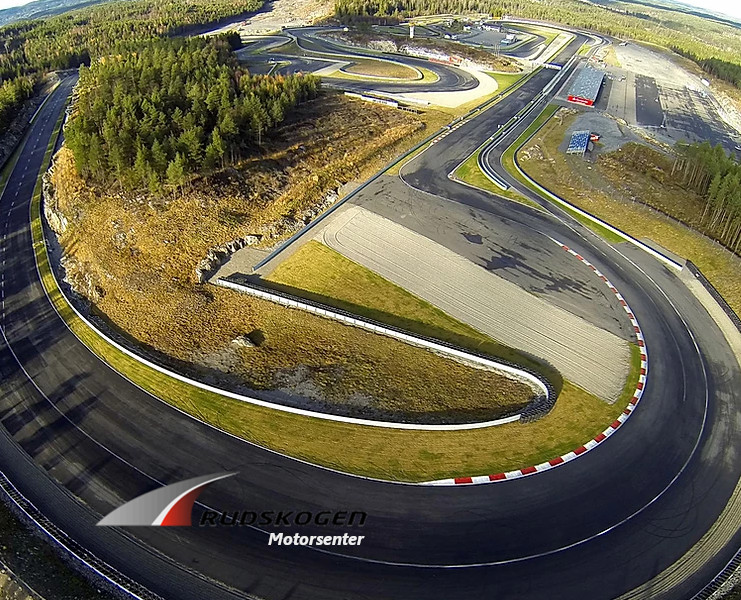 Rudskogen Motorsenter aerial view