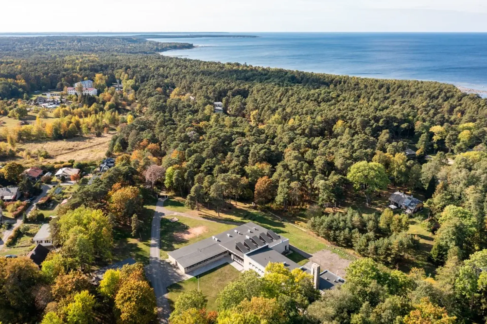 T&uuml;risalu factory from the air, Estonian coast