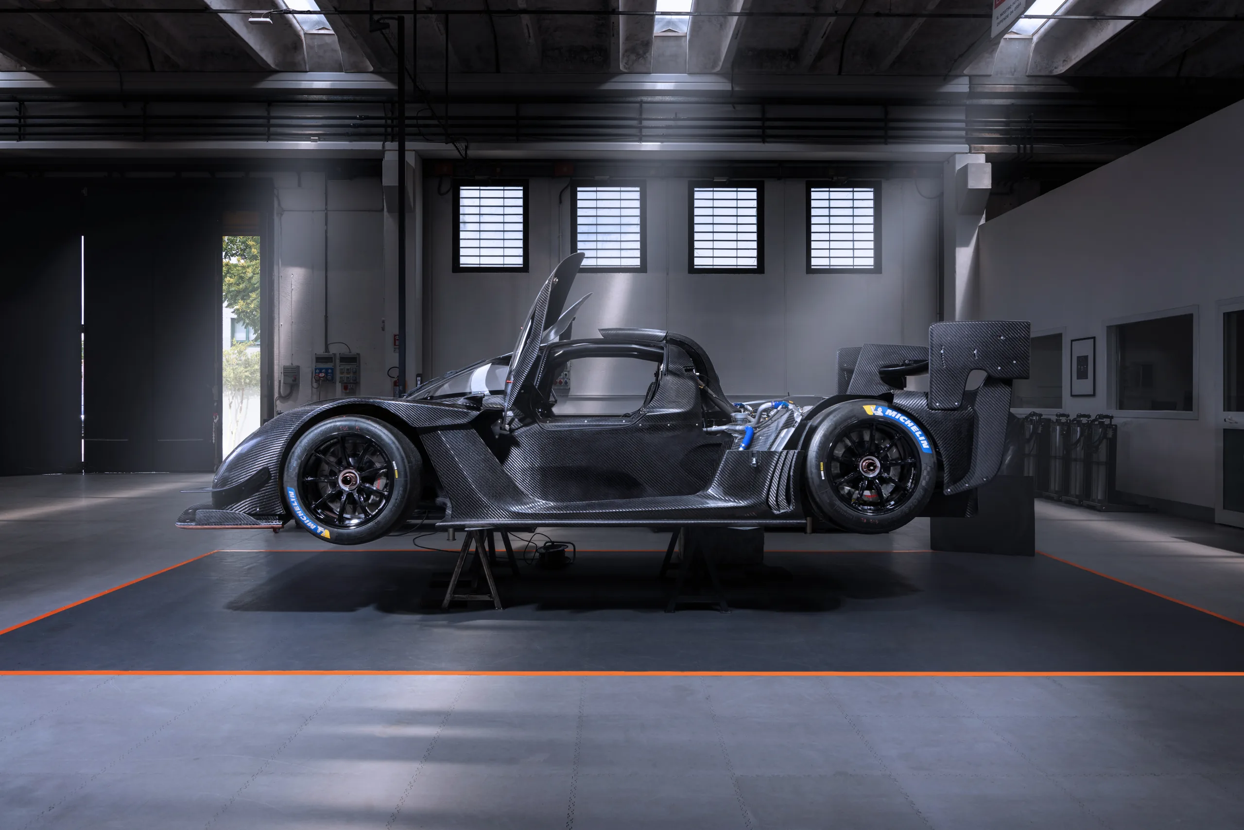 Kalana prototype, side profile in workshop